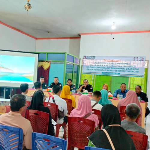 Sosialiaasi Pengawasan Pemilu Partisipatif Dalam Menghadapi Pemilu Serentak Tahun 2024